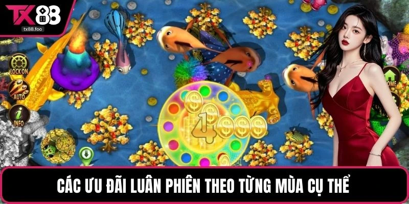 Các ưu đãi luân phiên theo từng mùa cụ thể