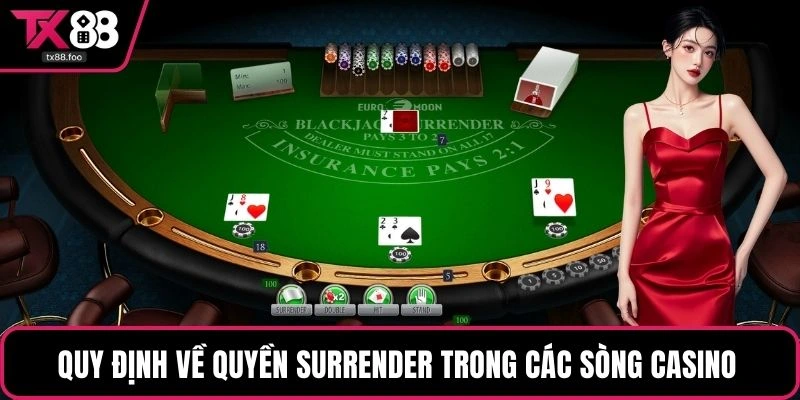 Quy định về quyền Surrender trong các sòng casino